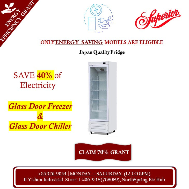 Superior Inverter Glass Door Chiller / Freezer