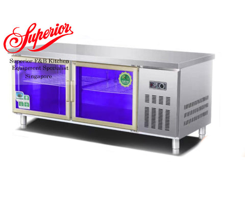 2 Door Glass Counter Chiller