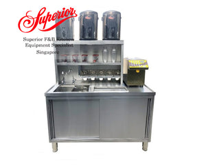 Bubble Tea Setup Counter Stainless Steel