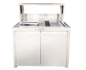 Stainless Steel Sink w Ice Bin