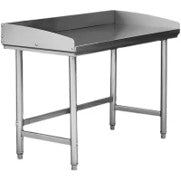Stainless Steel Table with sides covered