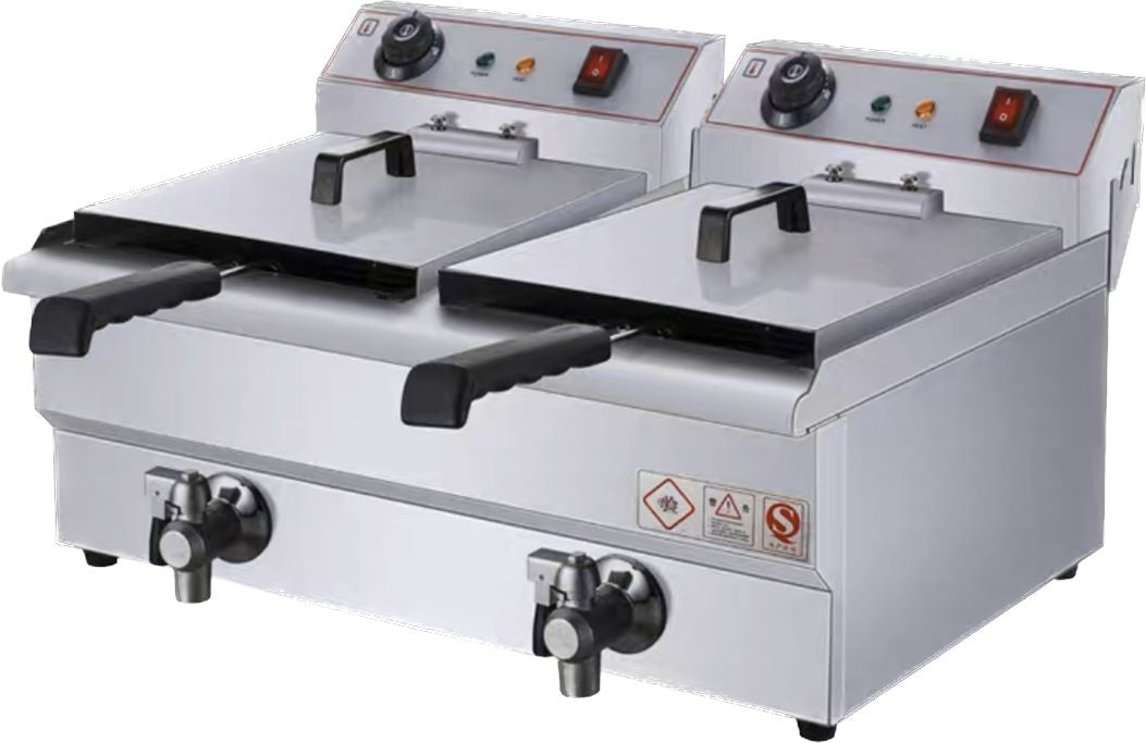 Electric Double Deep Fryer 10L+10L