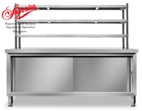 Stainless Steel Table / Cabinet with Racking