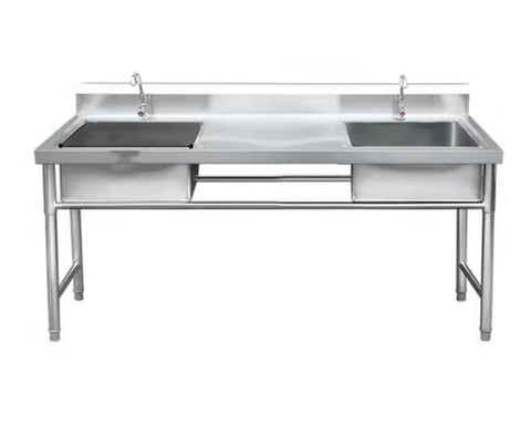 Double Sink with Mid Table