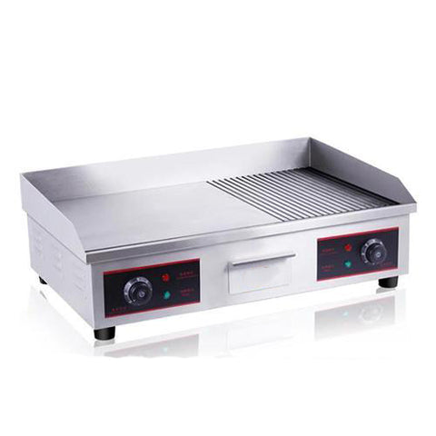 73cm Electric Hotplate Half Griddle/Half Flat