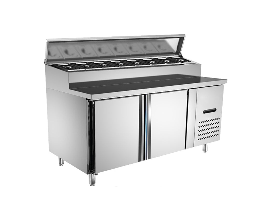 Counter Chiller Salad Bar with Stainless Steel Opening